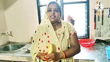 Sexynebbw gets her cock-squeezing vag opened up in a hard-core Kitchen with banana