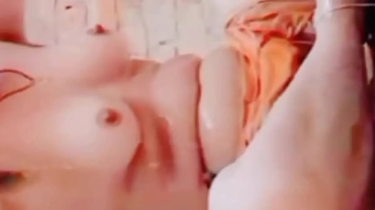 Crazy Desi finger-kittles herself in bathroom & gets a super-fucking-hot facial cumshot