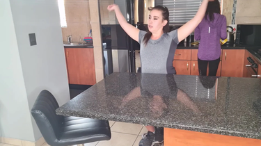 Watch this chubby and petite South African amateur play a pee game and humiliate each other until they surrender