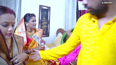 Watch Mampi, Bengali Bhabhi & Antim in steamy Indian threesome action with a curvy stepmom