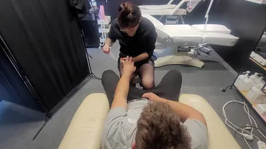 Kinky gets her cooch ate & guzzles jizm while working on my chisel