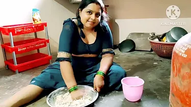 Observe Desi Aunty get pulverized rigid in the kitchen like a professional!