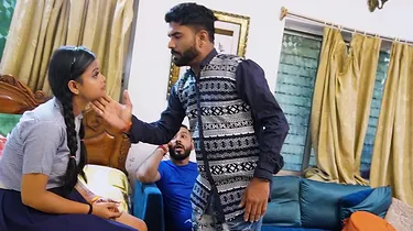 Stepbro & Aunty get their cock-squeezing slots rammed by Desi's thick Indian cooch