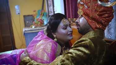 Desi Aunty Sucharita gets her furry vag plowed by her strung up hubby