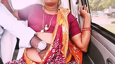 Hot Silk and Hot Telugu engage in steamy car sex with dirty talk & dirty action