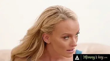 Stepmom & neighbor penalize fellow for being a bad dude in FFM 3some