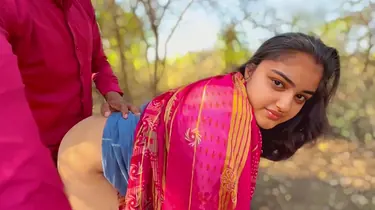 Hot Desi village dame gets drilled hard in public with a tight pussy twist