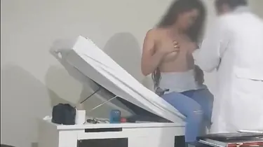 Naughty Spanish doctor gives her patient a hot surprise with his big tool