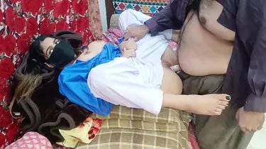 Stepdaddy's hard dick pounds Desi College Girl's tight pussy in school uniform
