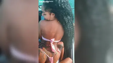 Mikaelli and Douglas Machado get down and dirty on a jet ski