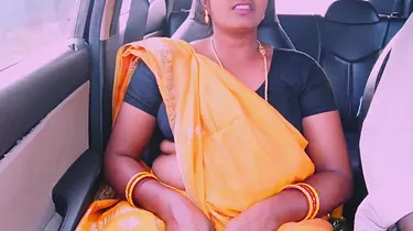 Super-steamy Indian maid heads nasty in car with her messy Hindi cheating