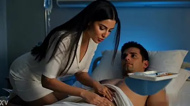 India's cock-squeezing vulva gets opened up broad by Nurse Filled Patient's tongue