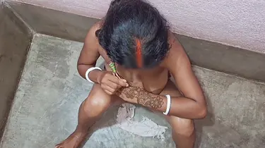 Yatun & Prayamu11 screw firm-on-a-chord after torrid arm-job with desi Bhabhi