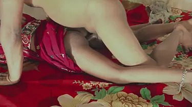 Crimson-saddled desi bhabhi luvs a ultra-kinky ass fucking internal cumshot soiree with solo have fun and finger have fun